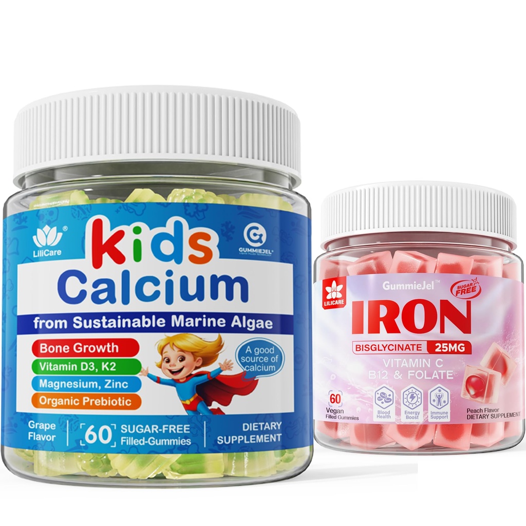 LILICARE Bundle - Kids Calcium + Vegan Iron