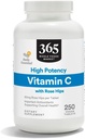 365 by Whole Foods Market, High Potency Vitamin C with Rose Hips, Vegan, 250 Tablets