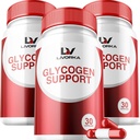 3 Pack - Glycogen Υποστήριξη, Glycogen Control Advanced Formula, Glycogen Κάψουλες, Glycogen Fix με ισχυρά συστατικά, 30 κάψουλες ανά φιάλη για 90 ημέρες