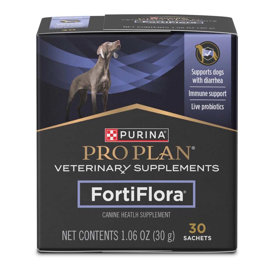 Purina Pro Σχέδιο Κτηνιατρικά Συμπληρώματα FortiFlora Dog Probiotic Supplement, Canine Nutritional Συμπλήρωμα - 30 ct. Κουτί