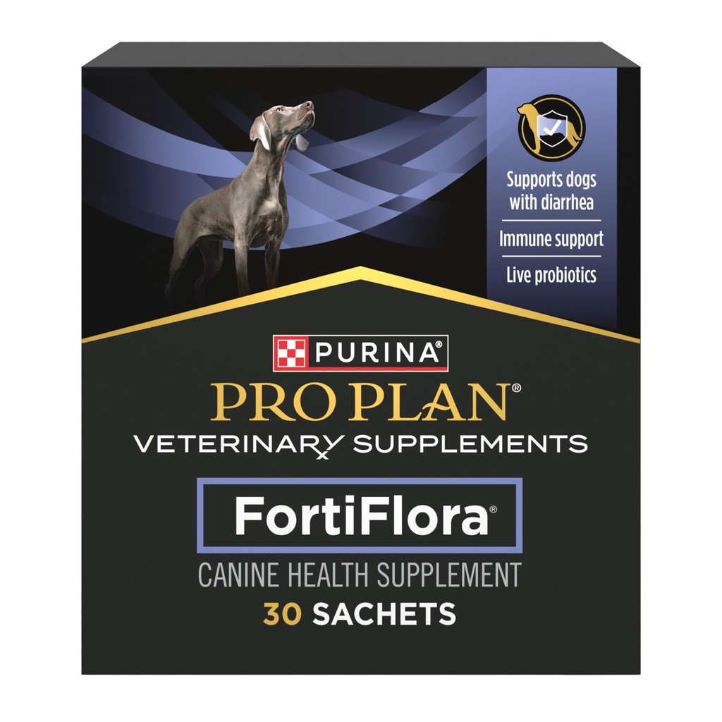 Purina Pro Σχέδιο Κτηνιατρικά Συμπληρώματα FortiFlora Dog Probiotic Supplement, Canine Nutritional Συμπλήρωμα - 30 ct. Κουτί