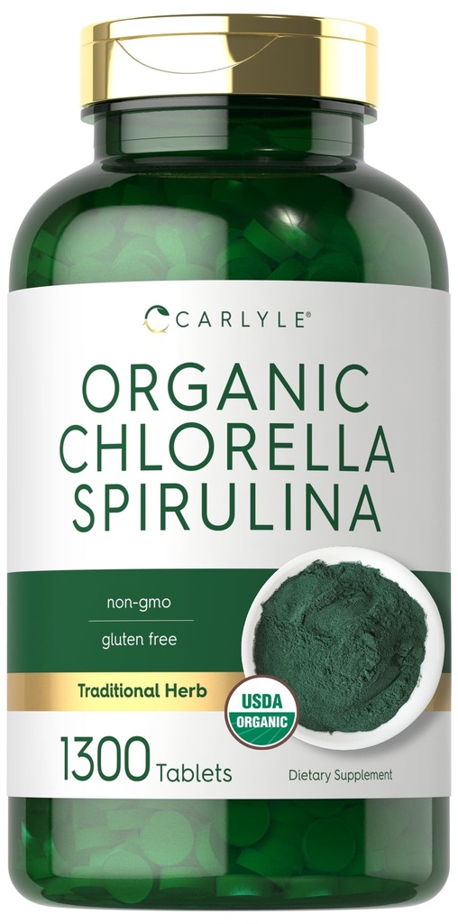 Carlyle Βιολογικά δισκία Chlorella Spirulina 