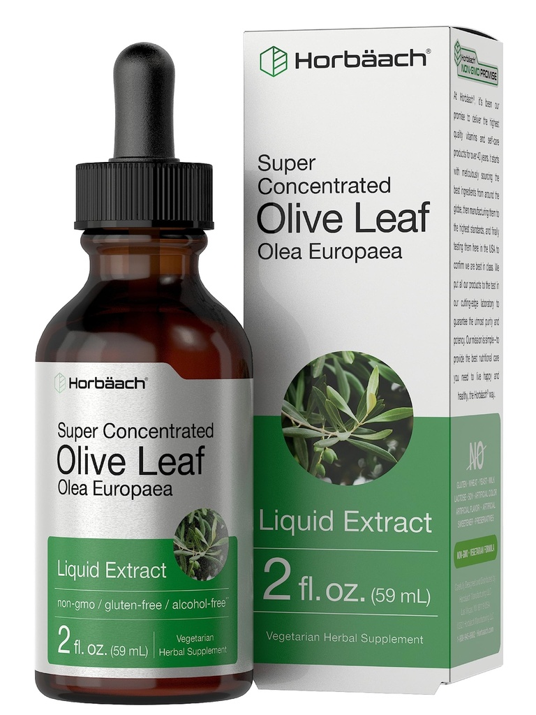 Horbäach Olive Leaf Extract Liquid 