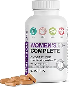 Bronson ONE Daily Women’s 50+ Complete Multivitamin Multimineral, 90 Tablets