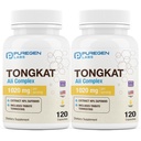 Puregen Labs Tongkat Ali Extract 200 to 1 για άνδρες, 1020mg ανά υπηρεσία, [Υψηλή ισχύς] Σύνολο 240 κάψουλες - Υποστήριξη για την υγεία των ανδρών με 20mg Tribulus Terrestris 