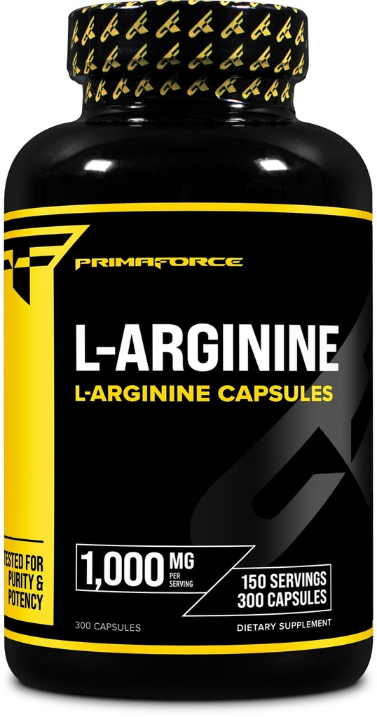 Primaforce L-αργινίνη (300 κάψουλες, 150 σέρβις / 1.000 mg L-αργινίνη ανά υπηρεσία) 
