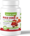Dash του Vigor Red Vine Leaf Extract (Vitis Vinifera) και του Horse Chestnut Extract, Red Vine Extract για το υγιές δέρμα, τα πόδια Veins, την κυκλοφορία και την καρδιά, 1500 mg, 60 κάψουλες