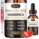 Βιταμίνη B12 Υγρές σταγόνες Υπογλώσσια 10000 mcg, τριπλό B-12 Complex συμπλήρωμα, Methyl & Methylcobalamin Blend για τις γυναίκες & άνδρες, Mood & Energy Booster, μεθυλιωμένο B 12 για τον μεταβολισμό & την υποστήριξη της υγείας