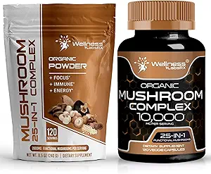 WELNESS LABSRX Mushroom Powder 2000mg - Mushroom Συμπληρωματικές κάψουλες