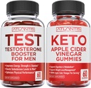 Ατλαντίδα Διατροφική τεστοστερόνη Booster 60 Gummies + Κετό μηλίτη μηλίτη ξύσμα 60 Gummies