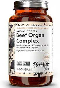 First Light Farms Freeze-Dried Wagyu Beef Organ Supplement Grass-Fed 