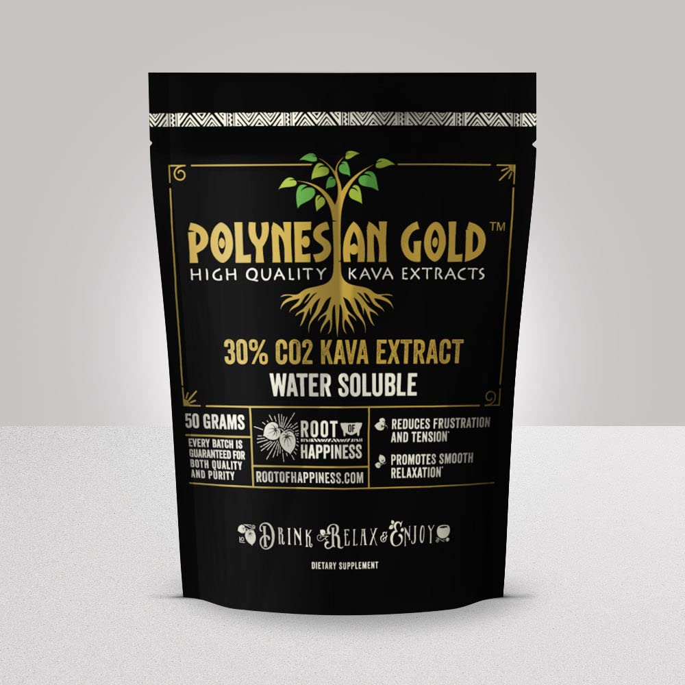 Πολυνησιακός χρυσός TM υδατοδιαλυτό Co2 Kava Extract- Τσάντα 50g