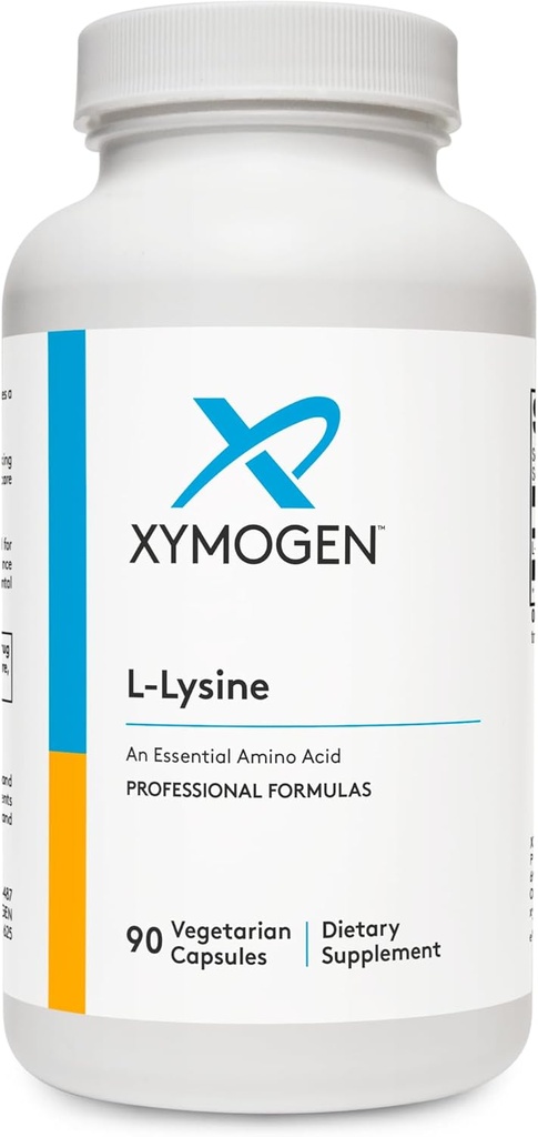 XYMOGEN L-Lysine 1000mg Κάψουλες - Amino Acid συμπλήρωμα για την υποστήριξη σύνθεση του κολλαγόνου, παρέχει ισορροπία σε μια υψηλή πρόσληψη αργινίνης (90 κάψουλες)