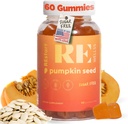 Σπόροι κολοκύθας Oil Gummies I ζάχαρη δωρεάν γλουτένη μη ΓΤΟ οργανικά συμπληρώματα διατροφής I ανάπτυξη των μαλλιών, λαμπερό δέρμα Prostate υγεία ουρολοίμωξη υποστήριξη I 240 γραμμάρια I πακέτο των 60