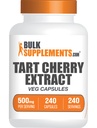 BulkSupplements.com Ταρτάρ Cherry Extract Κάψουλες - Ταρτάρ Cherry Συμπλήρωμα, Ταρτάρ Cherry Κάψουλες 500mg - Αντιοξειδωτική Πηγή, Χωρίς γλουτένη, 1 Κάψουλα ανά Σερβίρισμα, 240 Veg Κάψουλες (πακέτο του 1)