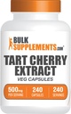 BulkSupplements.com Ταρτάρ Cherry Extract Κάψουλες - Ταρτάρ Cherry Συμπλήρωμα, Ταρτάρ Cherry Κάψουλες 500mg - Αντιοξειδωτική Πηγή, Χωρίς γλουτένη, 1 Κάψουλα ανά Σερβίρισμα, 240 Veg Κάψουλες (πακέτο του 1)