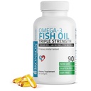 Bronson Omega 3 Fish Oil Triple Strength 2720 mg, High EPA 1250 mg DHA 488 mg, Μη ΓΤΟ Heavy Metal Tested, 90 Softgels