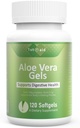 Aloe-Vera Gel-Softgel Small-Supplement Nutritional-Capsules - 120Count Gut Health Support Digestive Comfort Acid Buffer Φυσικό συμπλήρωμα