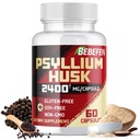 BEBEFEN Κάψουλες Psyllium Husk 2400mg με Μαύρο Πιπέρι - 2 Μήνες Προμήθεια - Καθημερινή Διαλυτή Ίνα για την Υγεία των Ούλων - Μη ΓΤΟ και Χωρίς Γλουτένη Φόρμουλα