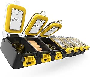 BEXEEN Εβδομαδιαία Ιατρική Χάπια Διοργανωτής Αδιάβροχος 7 ημέρα μεγάλο κουτί Χάπια καθημερινή περίπτωση Χαριτωμένο οργανωτής βιταμίνης Φορητό Χάπια Περιεκτών Ταξί Κάτοχος XL συμπλήρωμα φαρμακευτικής διανομής Ένα την ημέρα