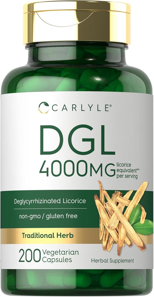 Carlyle DGL Deglycyrrhizinated Licorice Capses 