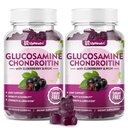 GGlucosamine Chondroitin Gummies Sugar Free, Extra Strength 1500mg Γλυκοσαμίνη με Chondroitin MSM & Turmeric, Κοινό συμπλήρωμα υποστήριξης για την κοινή υγεία ανδρών και γυναικών (120 Count (Pack of 2))