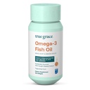 True Grace Omega-3 Fish Oil - 180 Softgels - 1400 mg EPA + DHA - Εγκέφαλος, καρδιά, κοινή & ανοσοποιητική υγεία - Οργανική, χωρίς γλουτένη, χωρίς σόγια