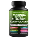 Turmeric Curcumin Moringa συμπλήρωμα Ginger Boswellia Saffron - Κοινές Συμπληρώματα Υποστήριξης για τις γυναίκες και τους άνδρες με Ceylon Κανέλα, Tart Cherry, Quercetin Σκόρδο Νετλ Άγιος Βασίλειος - 120 κόμης