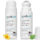 Lidocaine Roll On Pain Relief Cream 2pk Μέγιστη δύναμη - Άρνικα, Μέντχολ, Αλόη Βέρα - Καταπραϋντική ανακούφιση για τους μυς και τις αρθρώσεις - Ευαίσθητο δέρμα Φιλικό