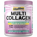 Vitalibre Multi Collagen Peptides Powder Type I II III V X, Hydrolyzed Collagen Protein for Women and Men, Skin, Hair, Nails, Unflavored, Non-GMO, Keto & GF, Zero Sugar, 45 Servings, 16oz