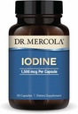 Δρ. Mercola Iodine - 1.500 mcg Iodide - Υποστηρίζει Θυρεοειδή & Μεταβολική λειτουργία - Κάψουλες Licaps - Μη ΓΤΟ, Χωρίς γλουτένη & χωρίς σόγια - 30 κάψουλες (30 σερβιρίσματα)