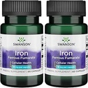Swanson Iron (Ferrous Fumarate) - Συμπλήρωμα Ορυκτών Προωθώντας την Ενεργειακή Υποστήριξη - Υψηλής Συγκέντρωσης Formula Βοηθάει στην Παράδοση Οξυγόνου & Λιπαρά Οξέα Μεταβολισμός 60 Sgels (2 Pack)