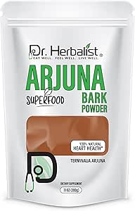 DR Herbalist Arjuna Powder - 200g - 100% Herbal, Natural & Authentic - Herbal Powder for Heart Health - Resealable Pouch