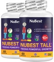 NuBest Tall 10+ - Advanced Bone Strength Formula - Υποστηρίζει Ανοσία, Υγιεινή Ανάπτυξη & Βέλτιστη Ευεξία - για Παιδιά (10+) & Έφηβοι που Πίνουν Γάλα Καθημερινά - Pack 2 
