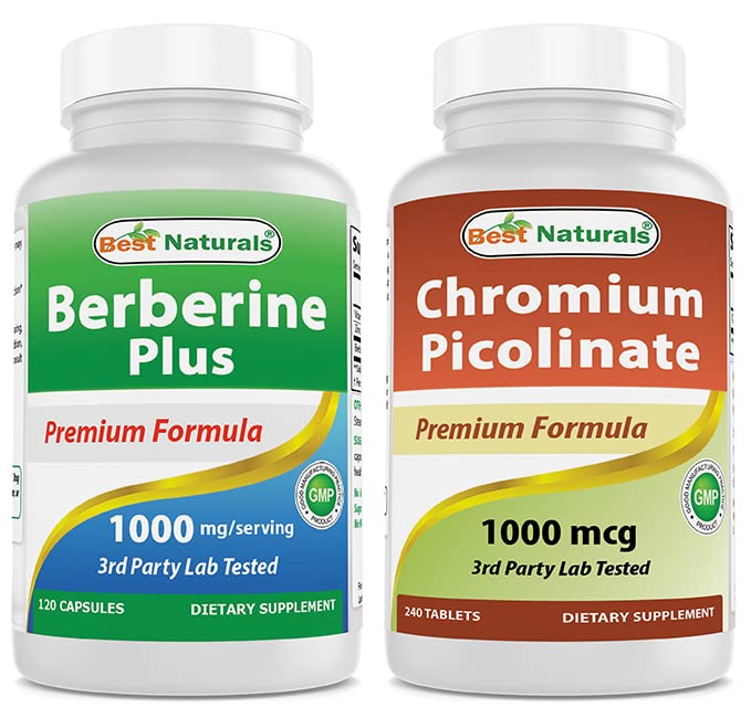 Best Naturals Berberine Plus 1000mg & Χρώμιο Picolinate 1000mcg