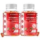 Vitamatic Sugar Free Vitamin A 25000 IU Gummies (Retinyl Palmitate) - Φυσικό άρωμα φράουλας - 120 τσίχλες (2 μπουκάλια)