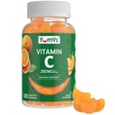 YUM-V'S Vitamin C Gummies for Adults - 250 mg Yummy Vitamin C Gummy - VIT C Gummies - Immune Support Supplement -Orange Flavored Kosher, Halal, Gluten Free (100 Count)