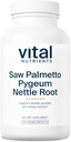 Vital Nutrients Saw Palmetto με Pygeum & Nettle Root - Vegan Saw Palmetto για άνδρες υποστηρίζει υγιή Prostate λειτουργία* - Γλουτένη, γαλακτοκομικά, χωρίς σόγια - 120 κάψουλες