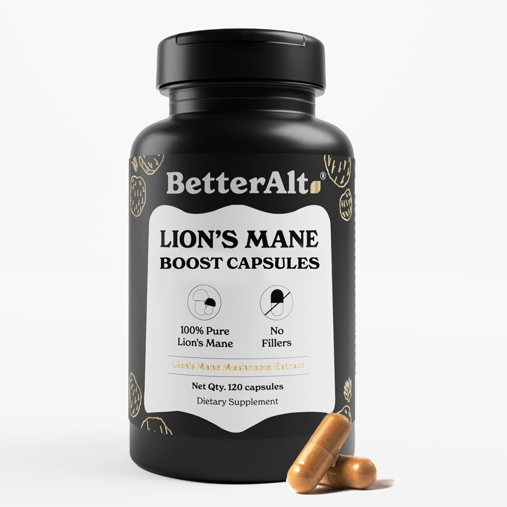Καλύτερα Alt Lions Mane Mushroom κάψουλες, 2 μήνες προσφοράς 