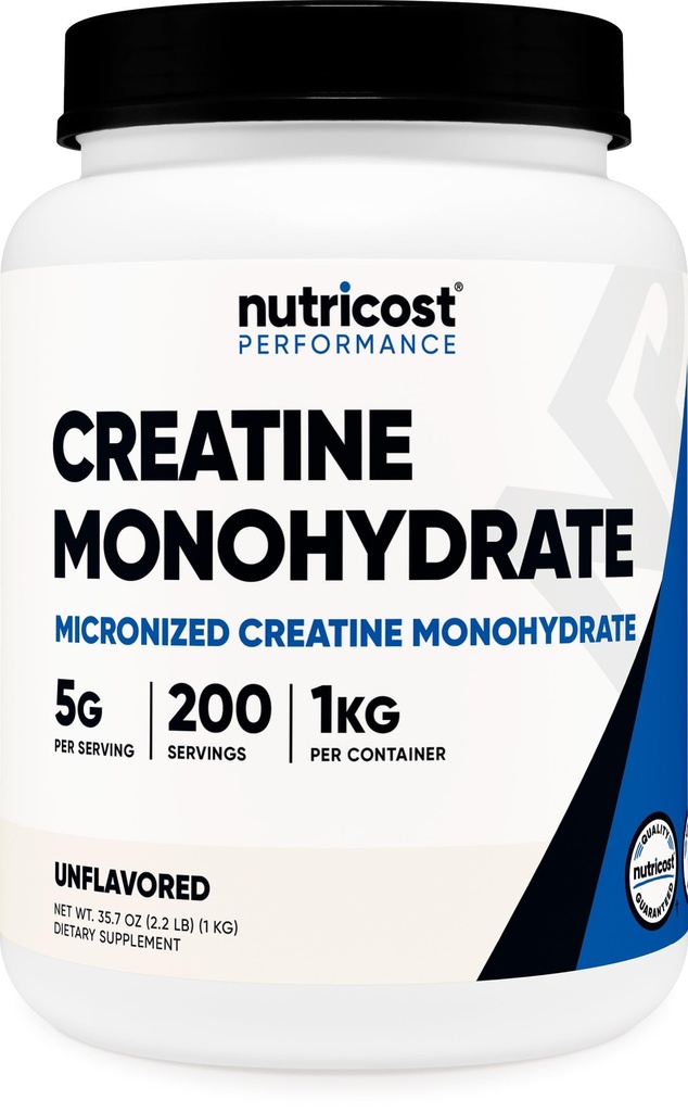 Nutricost Creatine Monohydrate Micronized Powder (1 KG) - Καθαρή Creatine Monohydrate