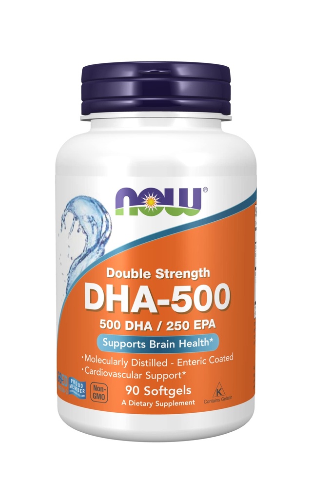 DHA-500, 90 Softgels by Now Foods (πακέτο του 2)