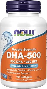 DHA-500, 90 Softgels by Now Foods (πακέτο του 2)