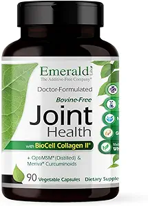 EMERALD LABS Joint Health - Biocell II Collagen, OptiMSM, Glucosamine, Meriva Turmeric Curcuminoids & More - Joint Health, Mobility & Flexibility Support* - 90 Vegetable Capsules (30-Day Supply)