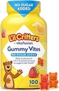 L’il Critters Gummy Vites No Sugar Προστέθηκε Καθημερινή Gummy Πολυβιταμίνη για Ηλικίες 2+ Toddlers & Kids, Βιταμίνη C, D3 για Ανοσοποιητικό, Φράουλα και Πορτοκαλί Γεύσεις, 100 Gummies