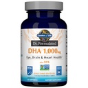 Κήπος Ζωής Dr. Formulated DHA 1,000mg ιχθυέλαιο - λεμόνι, μία φορά την ημέρα 1000mg DHA + DPA σε μορφή τριγλυκεριδίων, ενιαία πηγή Ωμέγα 3 συμπλήρωμα για Ultimate Eye, Brain & Heart Health, 30 Softgels
