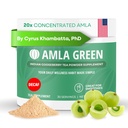 Amla σκόνη & Decaf πράσινο τσάι Superfood συμπλήρωμα, 20x Ultra συμπυκνωμένο Amla, αντιοξειδωτική υποστήριξη, Φτιαγμένο με Oolong τσάι και ινδικά φραγκοστάφυλα, οργανικά, Vegan, Decaf, 30 εξυπηρετούν