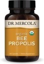 Δρ. Mercola Organic Bee Propolis, 30 Σερβιτόρες (30 κάψουλες), Συμπλήρωμα διατροφής, Υποστηρίζει την αναπνευστική υγεία, μη ΓΤΟ, Πιστοποιημένο USDA Organic