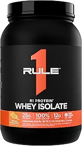 Άρθρο 1 R1 Πρωτεΐνη Whey Isolate - με 25g πρωτεΐνη & 6g BCAA Αποκλειστικά από Απομονωμένες & Υδρολυμένες Πηγές για την αποκατάσταση προπόνησης (2 Λίρες*, Orange Dreamsicle)