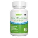 Igennus Superior Triple Magnesium Complex, Πλήρως Αντιδραστήριο & Χηλικό Γλυκινικό, Ταυρικό & Κιτρικό, Καθαρό Ετικέτα, Υψηλή βιοδιαθεσιμότητα & Απορρόφηση, 60 Δισκία, Vegan, Μη Μπουφερμένο