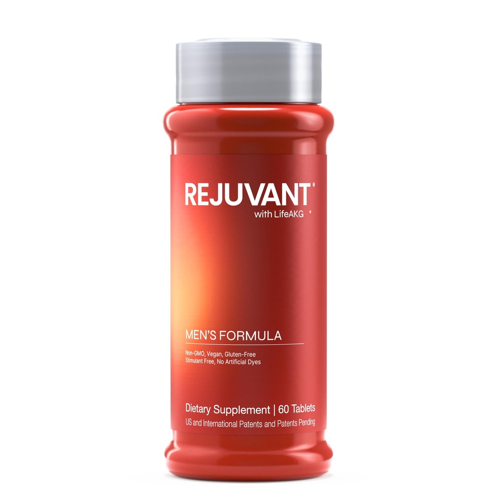 Rejuvant AKG Longevity Supplement 1000MG Ultra 98% Pure (Calcium Alpha-Ketoglutarate), New Formula, Coated Tablets, Patented Vitamin Rich Controlled Release Formula (60 Count (Pack of 1))